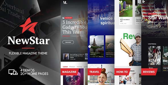 NewStar 1.3.0 – Magazine & News WordPress Theme