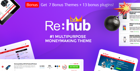 Rehub 18.3 Nulled – Affiliate Marketing, Multi Vendor Store, Community Theme