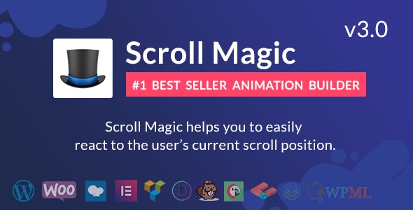 Scroll Magic WordPress 4.2.5 – Scrolling Animation Builder Plugin