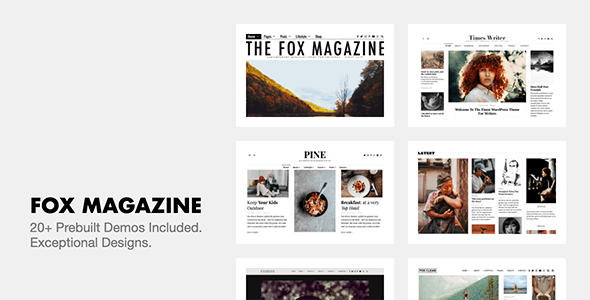 The Fox 5.3.1.2 – Minimal WordPress Blog Magazine Theme