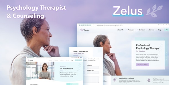 Zelus 1.3.5 – WordPress Theme for Psychology Counseling