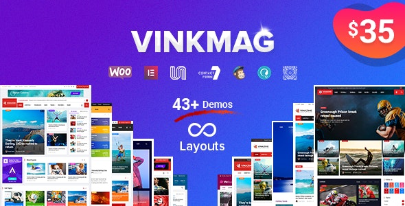 Vinkmag 4.6.0 – Multi-concept News Magazine WordPress Theme
