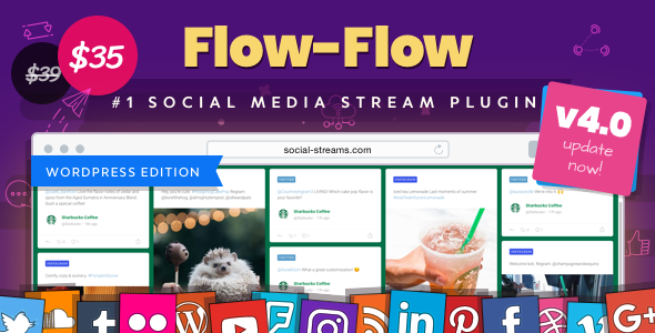 Flow-Flow 4.9.1 – WordPress Social Stream