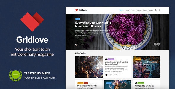 Gridlove 2.1.0 – News Portal & Magazine WordPress Theme