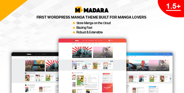 Madara 1.7.3.11 Nulled – WordPress Theme for Manga