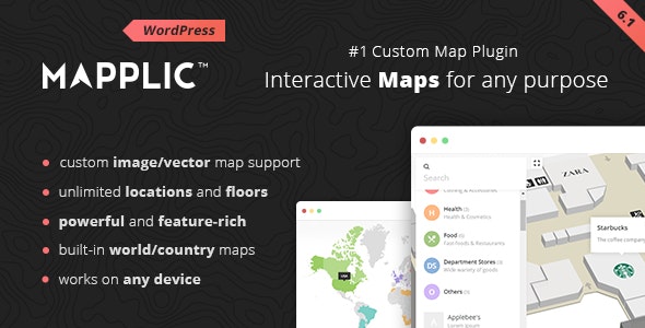 Mapplic 7.1 – Custom Interactive Map WordPress Plugin