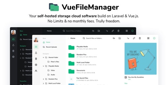 Vue File Manager 2.2.0.2 – Store, Share & Get Files Instantly