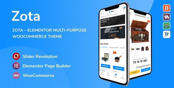 Zota 1.2.0 – Elementor Multi-Purpose WooCommerce Theme