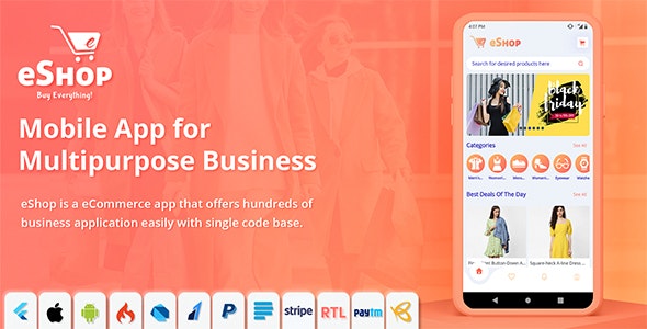 eShop 2.2.0 – Flutter E-commerce Full App