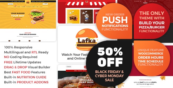 Lafka 4.3.7 Nulled – Multi Store Burger – Pizza & Food Delivery WooCommerce Theme