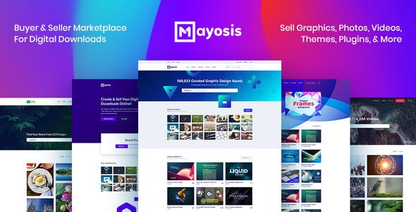 Mayosis 4.5.2 – Digital Marketplace WordPress Theme