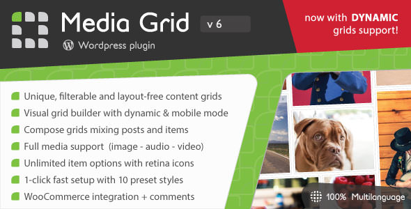 Media Grid 7.3.5 – WordPress Responsive Portfolio
