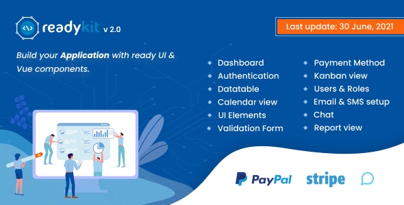 ReadyKit 2.0 – Admin & User Dashboard Templates