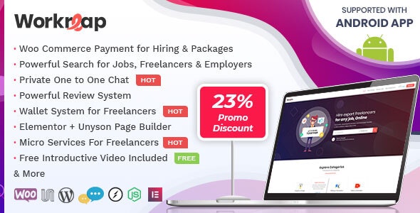 Workreap 2.7.0 Nulled – Freelance Marketplace and Directory WordPress Theme