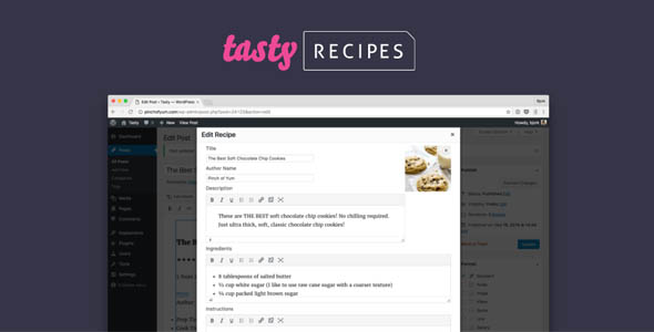 Tasty Recipes 3.7.2 – WordPress Recipe Plugin for Food Blogs