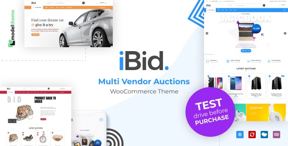 iBid 3.5.8 – Multi Vendor Auctions WooCommerce Theme