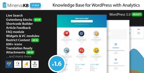 MinervaKB 2.0.7 – Knowledge Base for WordPress with Analytics