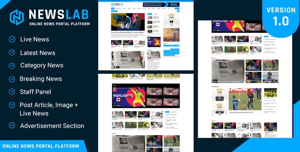 NewsLab 1.0 Nulled – Online Newspaper And Magazine Platform