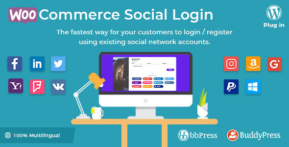 WooCommerce Social Login 2.4.0 Nulled