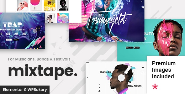 Mixtape 2.0 Nulled – Music Theme for Artists & Festivals