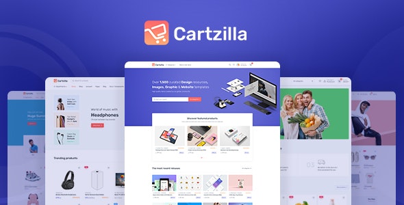 Cartzilla 1.0.15 – Digital Marketplace & Grocery Store WordPress Theme
