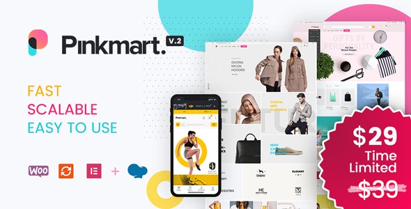 Pinkmart 3.7.0 Nulled – AJAX theme for WooCommerce