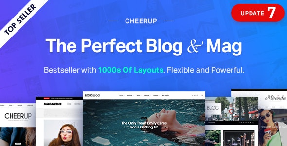 CheerUp 7.7.0 Nulled – Food, Blog & Magazine WordPress Theme