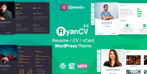 RyanCV 2.1.5 – CV Resume Theme