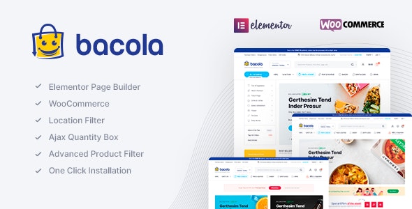 Bacola 1.1.7 Nulled – Grocery Store and Food eCommerce Theme