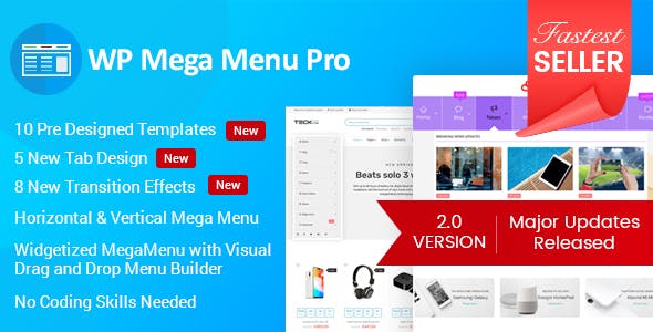 WP Mega Menu Pro 2.1.7 – Responsive Mega Menu Plugin for WordPress