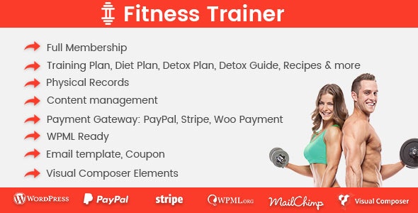 Fitness Trainer 1.6.5 – Training Membership Plugin