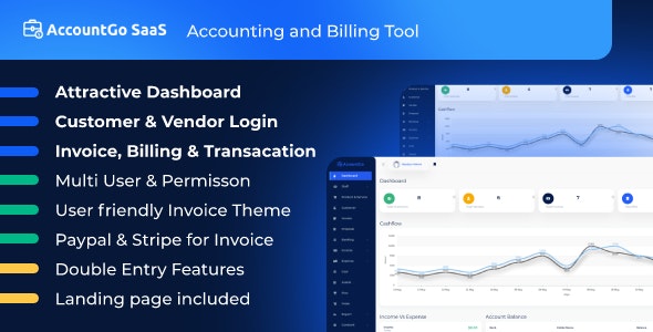 AccountGo SaaS 5.1 Nulled – Accounting and Billing Tool