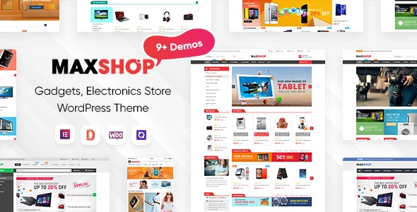 MaxShop 3.6.6 Nulled – Electronics Store Elementor WooCommerce WordPress Theme