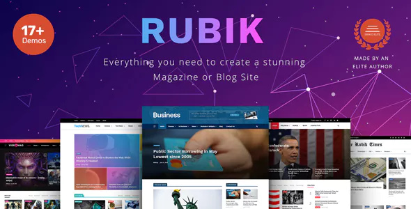 Rubik 2.3 – A Perfect Theme for Blog Magazine Website