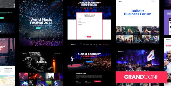 Grand Conference 5.1.5 Nulled – Event WordPress Theme