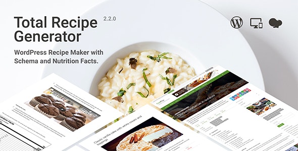 Total Recipe Generator 2.3.3 – WordPress Recipe Maker with Schema and Nutrition Facts