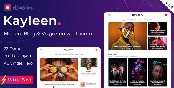 Kayleen 3.4 – Blog & Magazine WordPress Theme