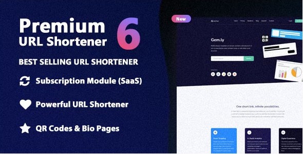 Premium URL Shortener 6.9.2 – Link Shortener, Bio Pages & QR Codes