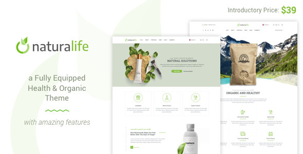 NaturaLife 1.9.10 – Health & Organic WordPress Theme