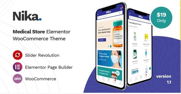 Nika 1.1.6 – Medical Elementor WooCommerce Theme
