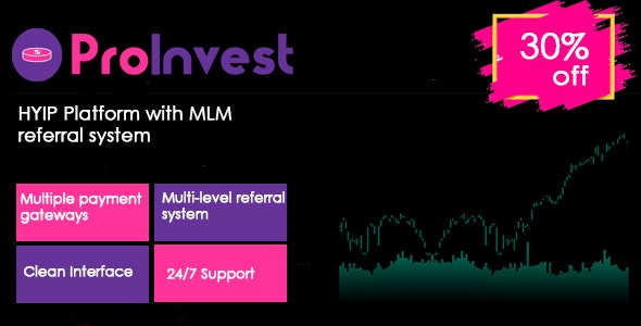 ProInvest 3.7 Nulled – CryptoCurrency and Online Investment Platform