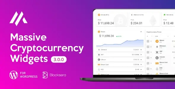 Massive Cryptocurrency Widgets – Crypto Plugin 3.2.4 Nulled