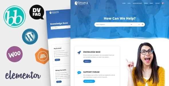 Tessera 2.6.0 – Knowledge Base & Support Forum WordPress Theme