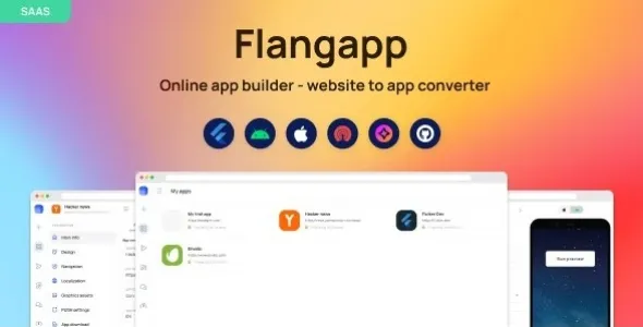 Flangapp 1.7.0 – SAAS Online app builder from website