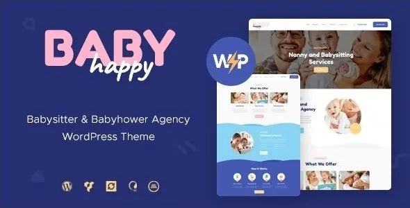 Happy Baby 1.2.4 – Nanny & Babysitting Services Children WordPress Theme