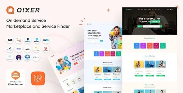 Qixer 1.5.0 Nulled – Multi-Vendor On demand Service Marketplace and Service Finder