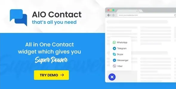 AIO Contact 2.4.1 – All in One Contact Widget