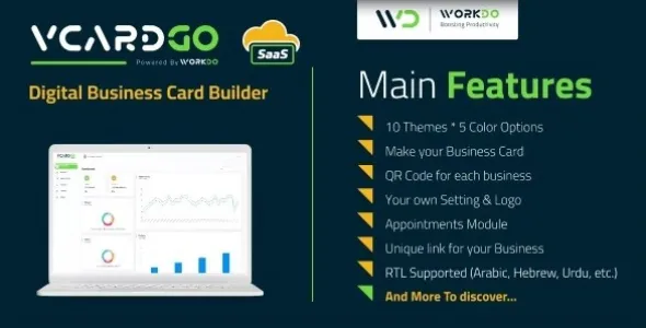 vCardGo 2.4 Nulled – SaaS Digital Business Card Builder