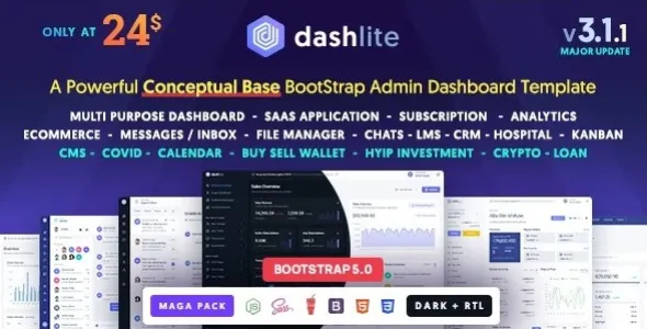 DashLite 3.1.3 – Bootstrap Responsive Admin Dashboard Template