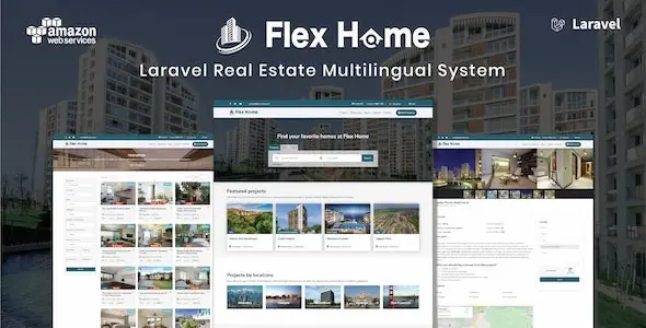 Flex Home 2.42 Nulled – Laravel Real Estate Multilingual System